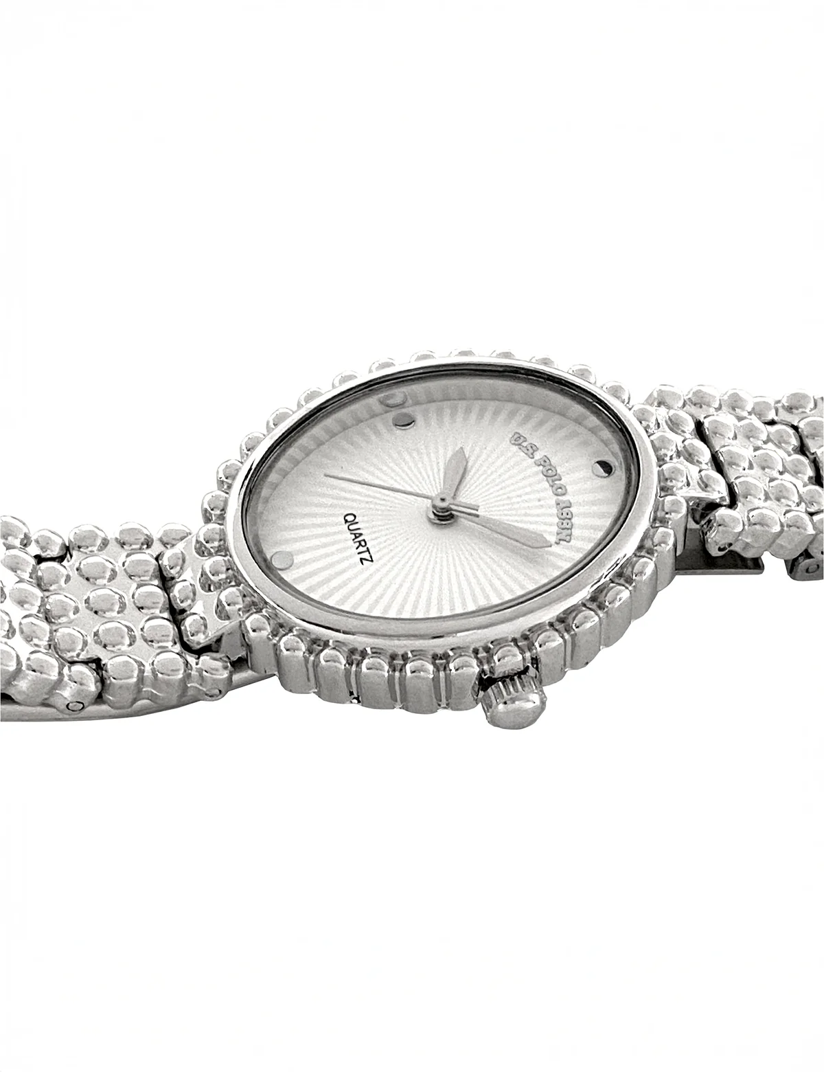 LADIES OVAL FACE SILVER ANALOG WATCH - Image 5