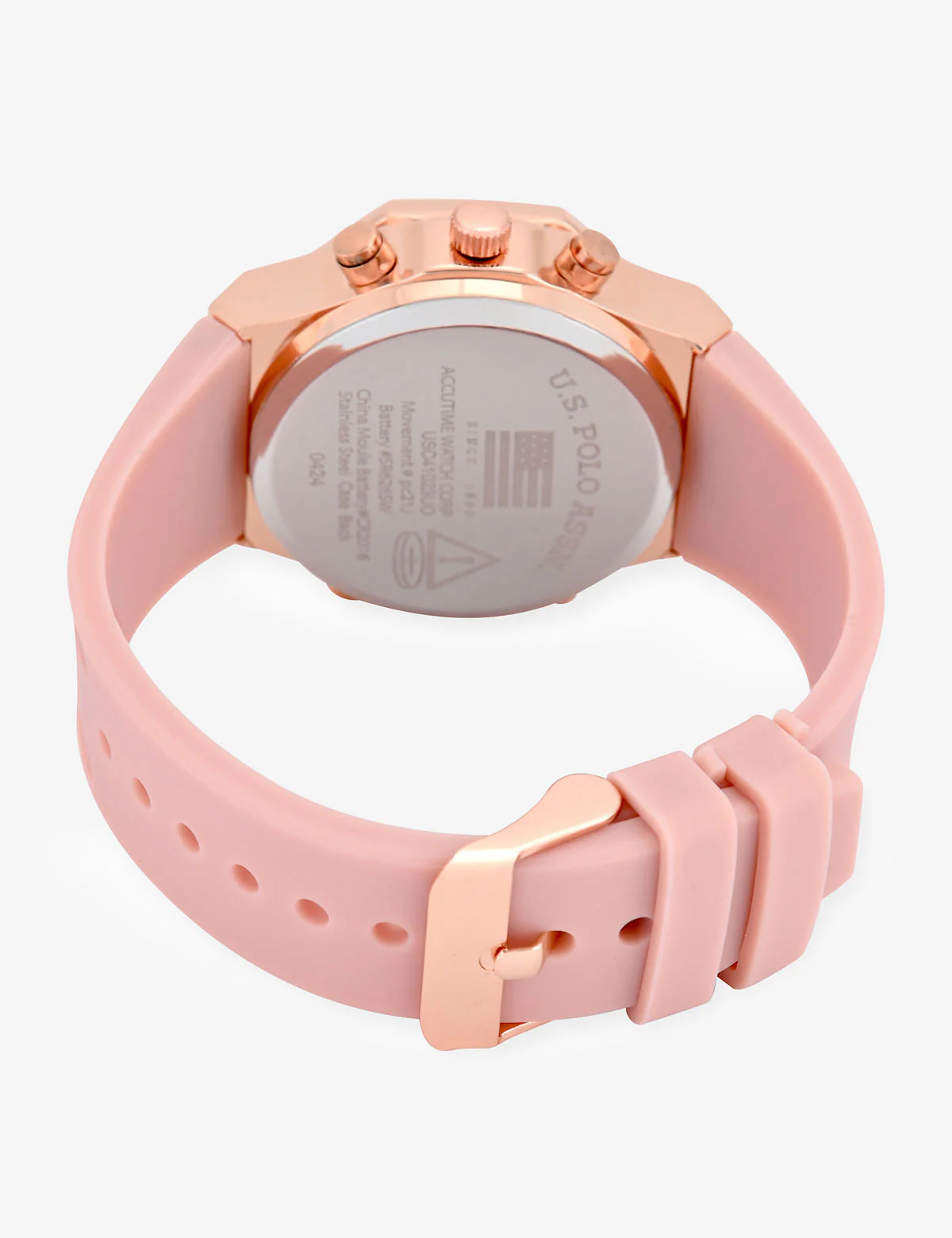 LADIES PINK EMBELLISHED ANA DIGI WATCH - Image 4