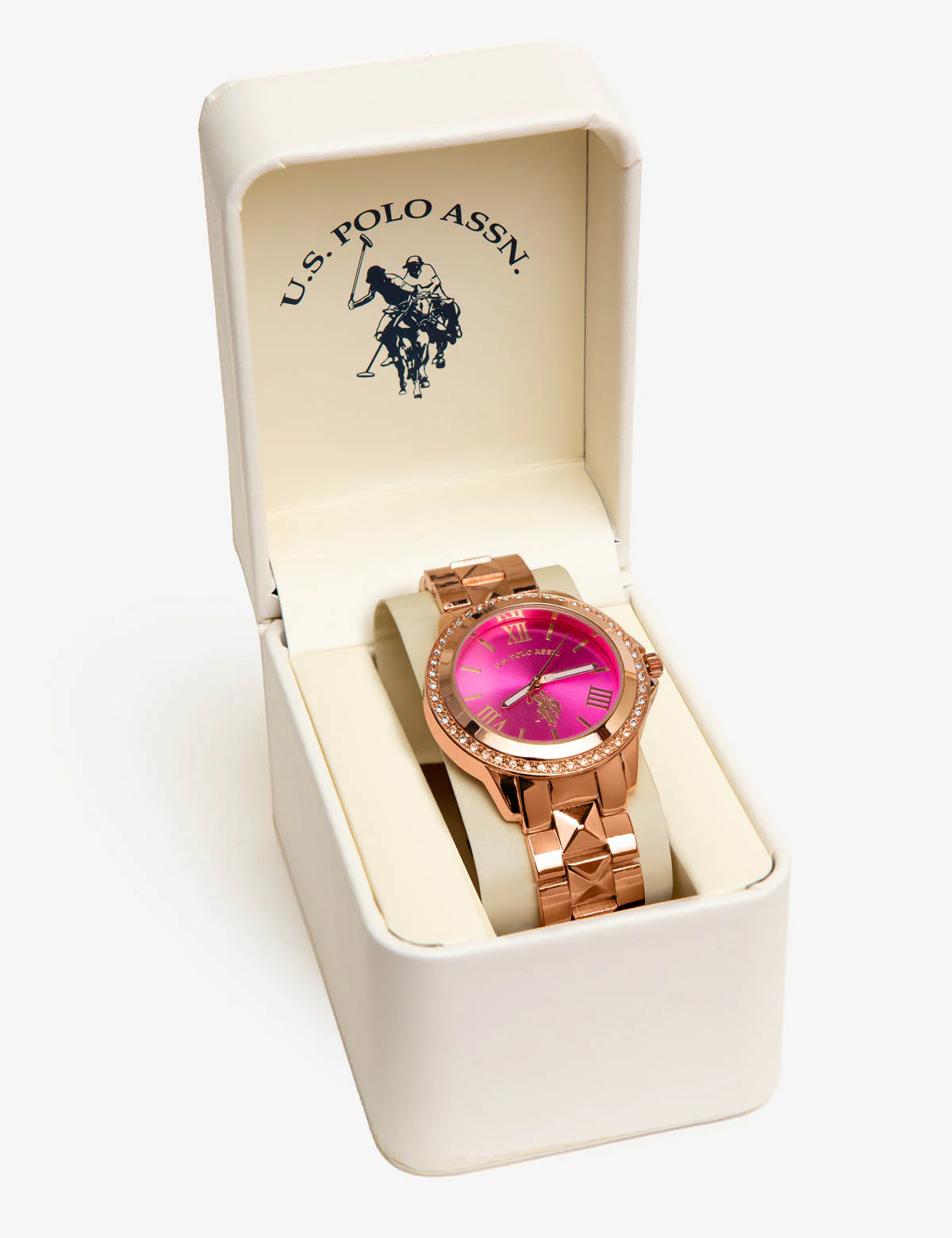 LADIES PYRAMID LINK BRACELET WATCH - Image 2