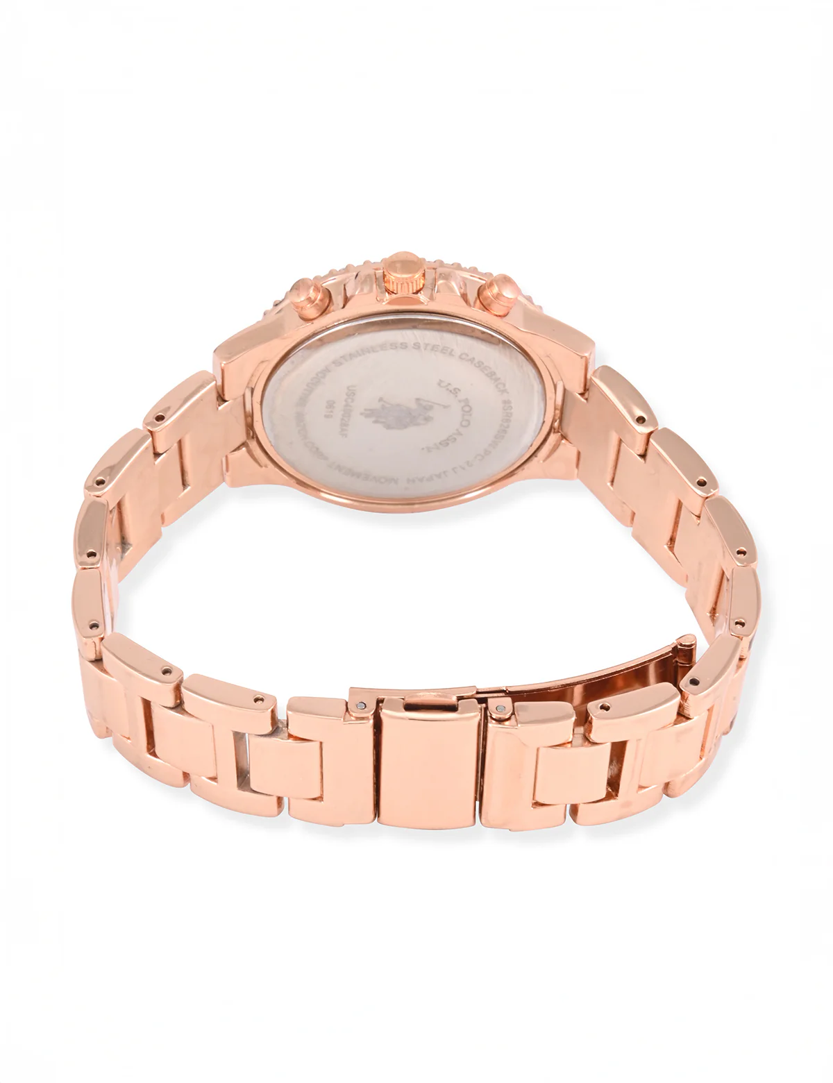 LADIES ROSE GOLD EMBELLISHED ANALOG WATCH - Image 3