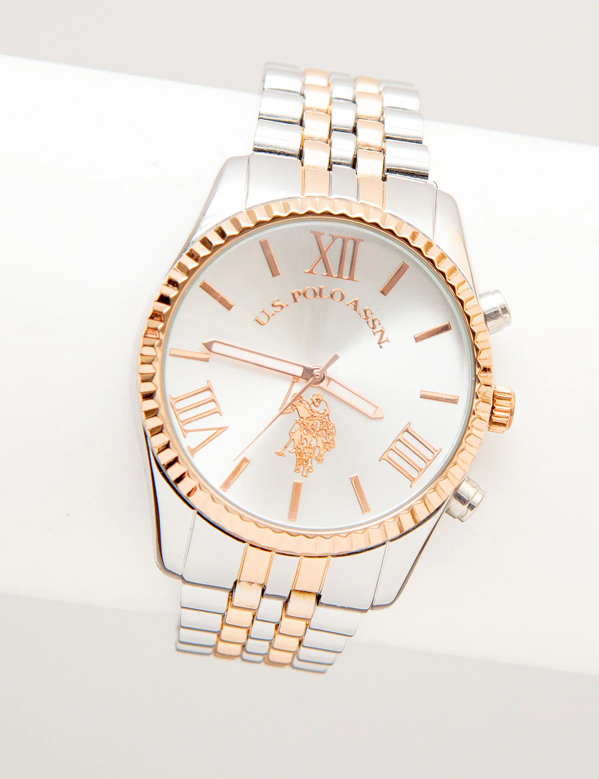 LADIES ROSE GOLD TWO TONE BRACELET WATCH