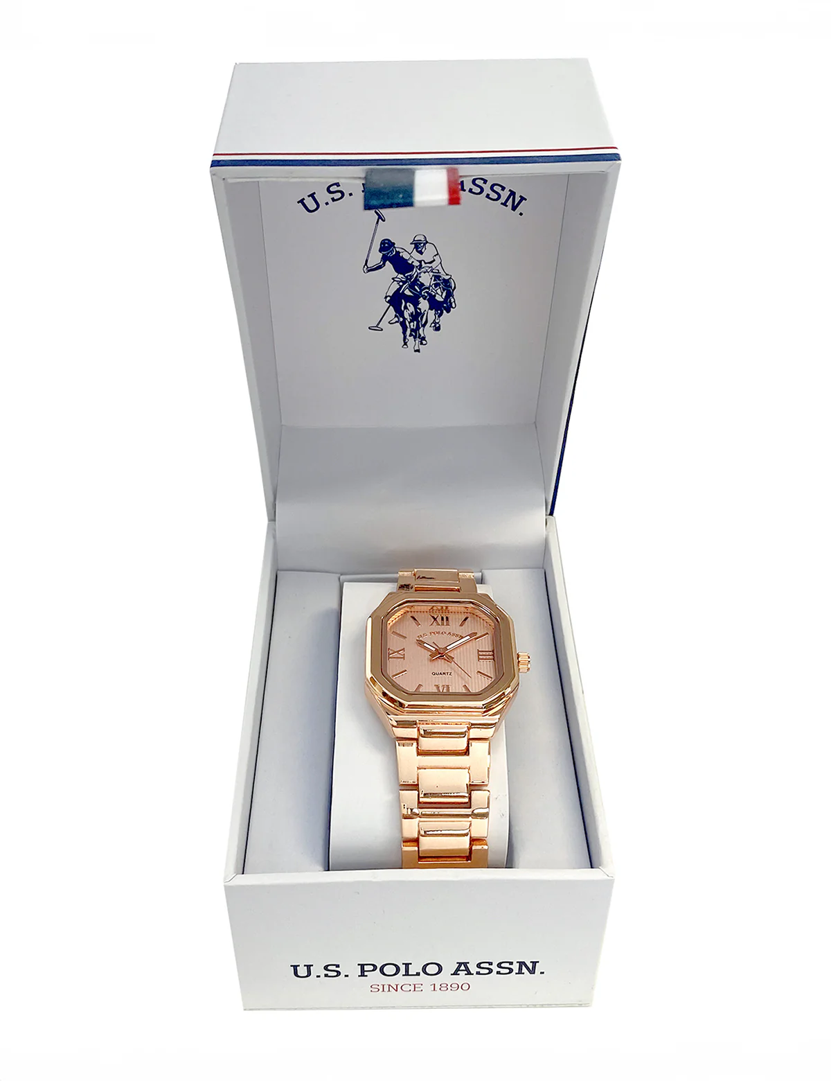 LADIES ROSE GOLD LINK ANALOG WATCH - Image 2