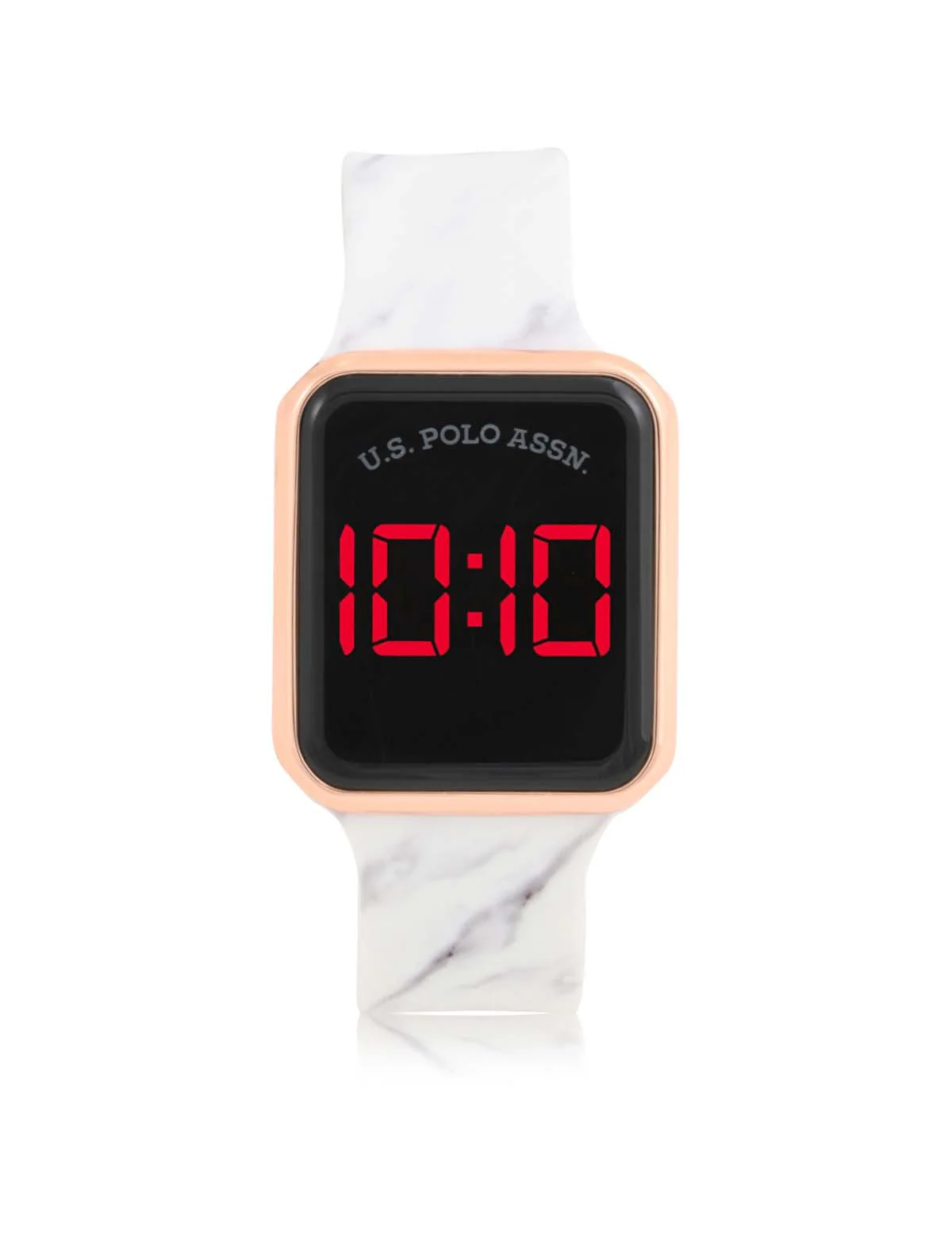 LADIES LED SQUARE FACE WATCH & STACKABLE BRACELETS SET - Image 7
