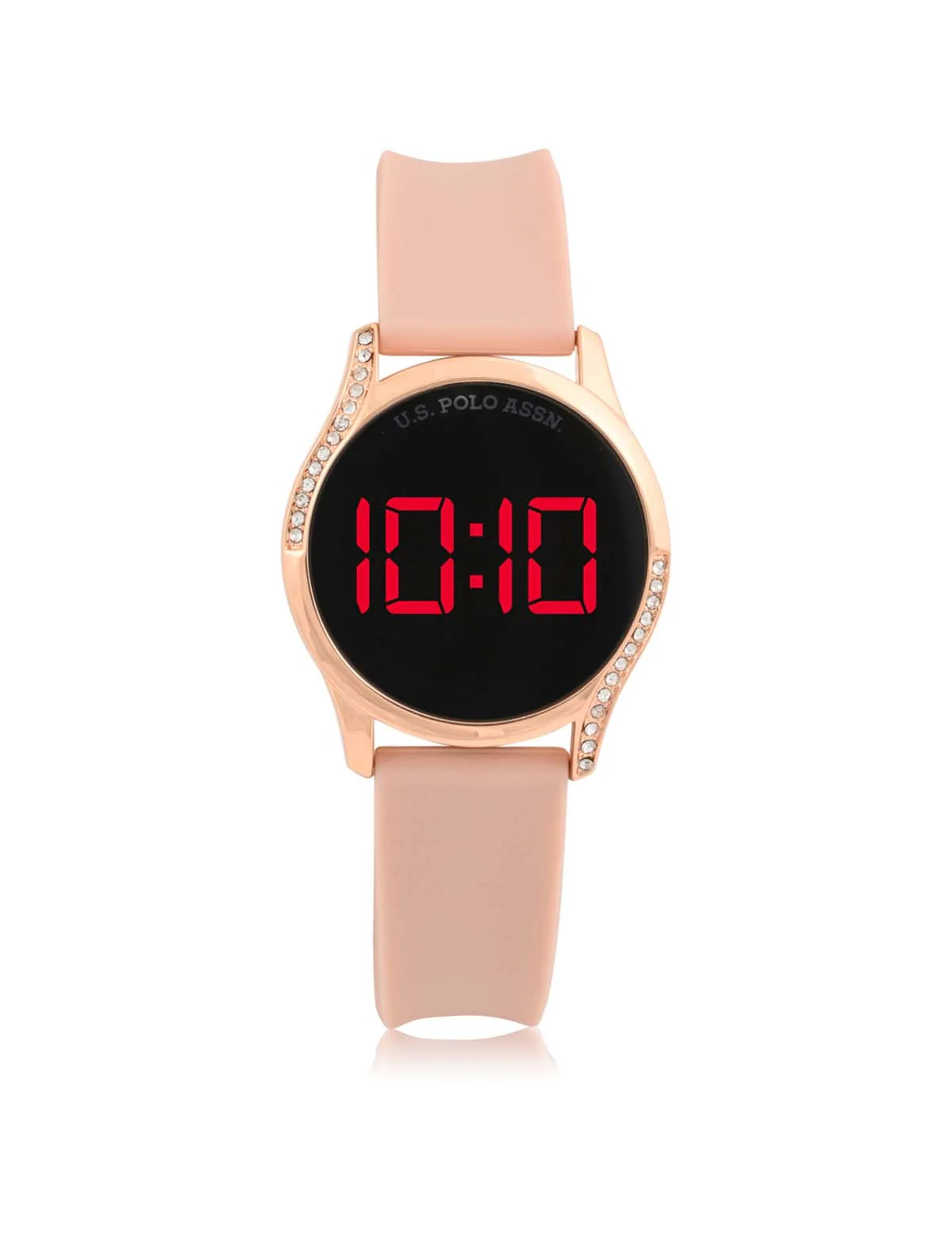 LADIES LED ROUND FACE WATCH & STACKABLE BRACELETS SET - Image 8