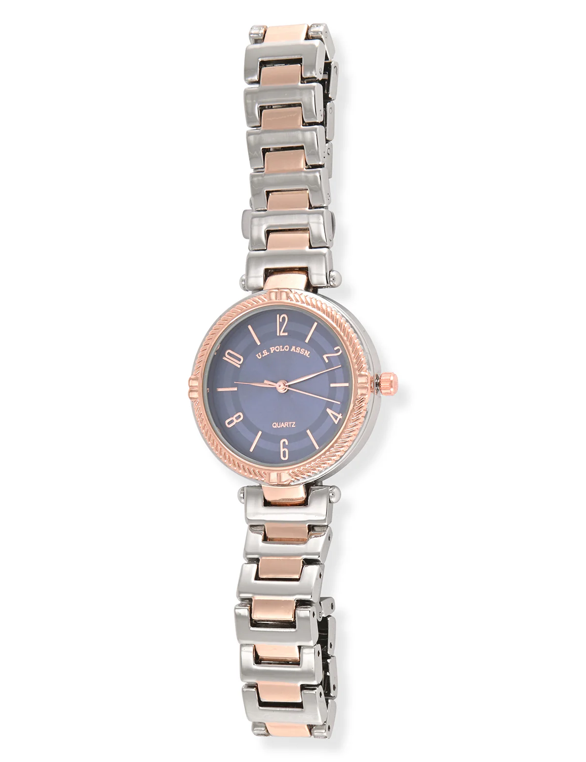LADIES TWO TONE SILVER AND GOLD LINK WATCH - Image 4