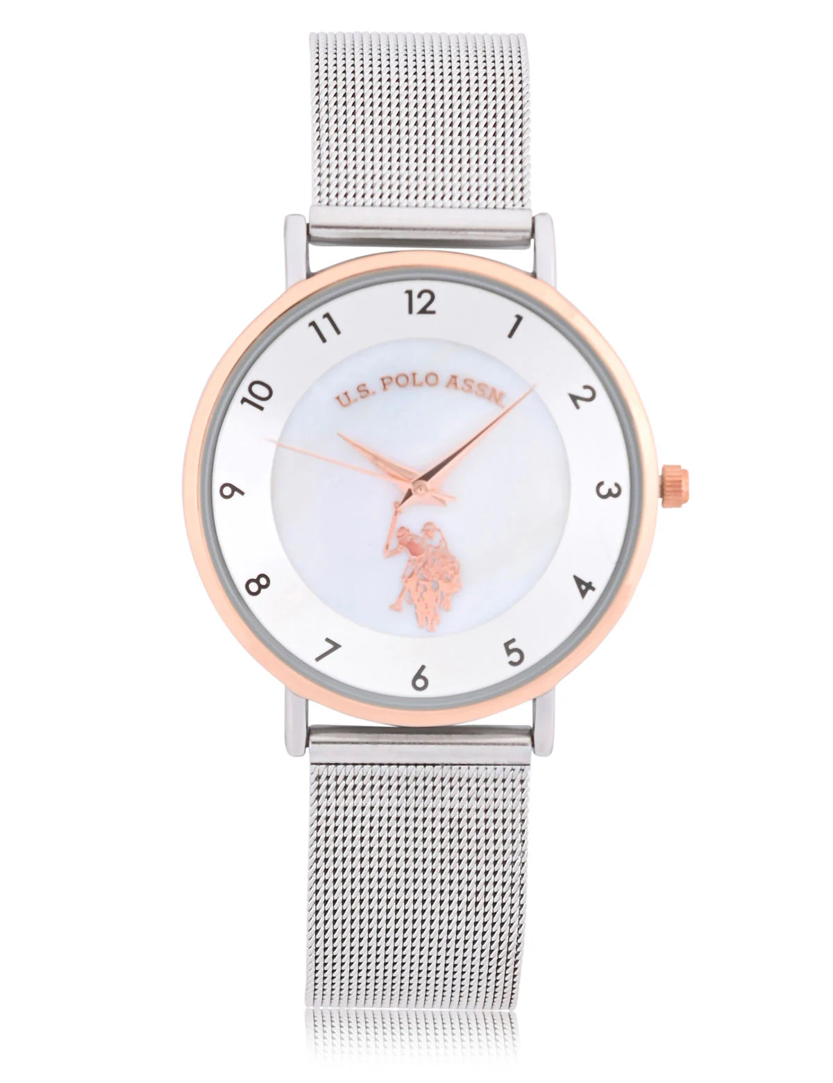 LADIES SILVER MESH STRAP WATCH - Image 3