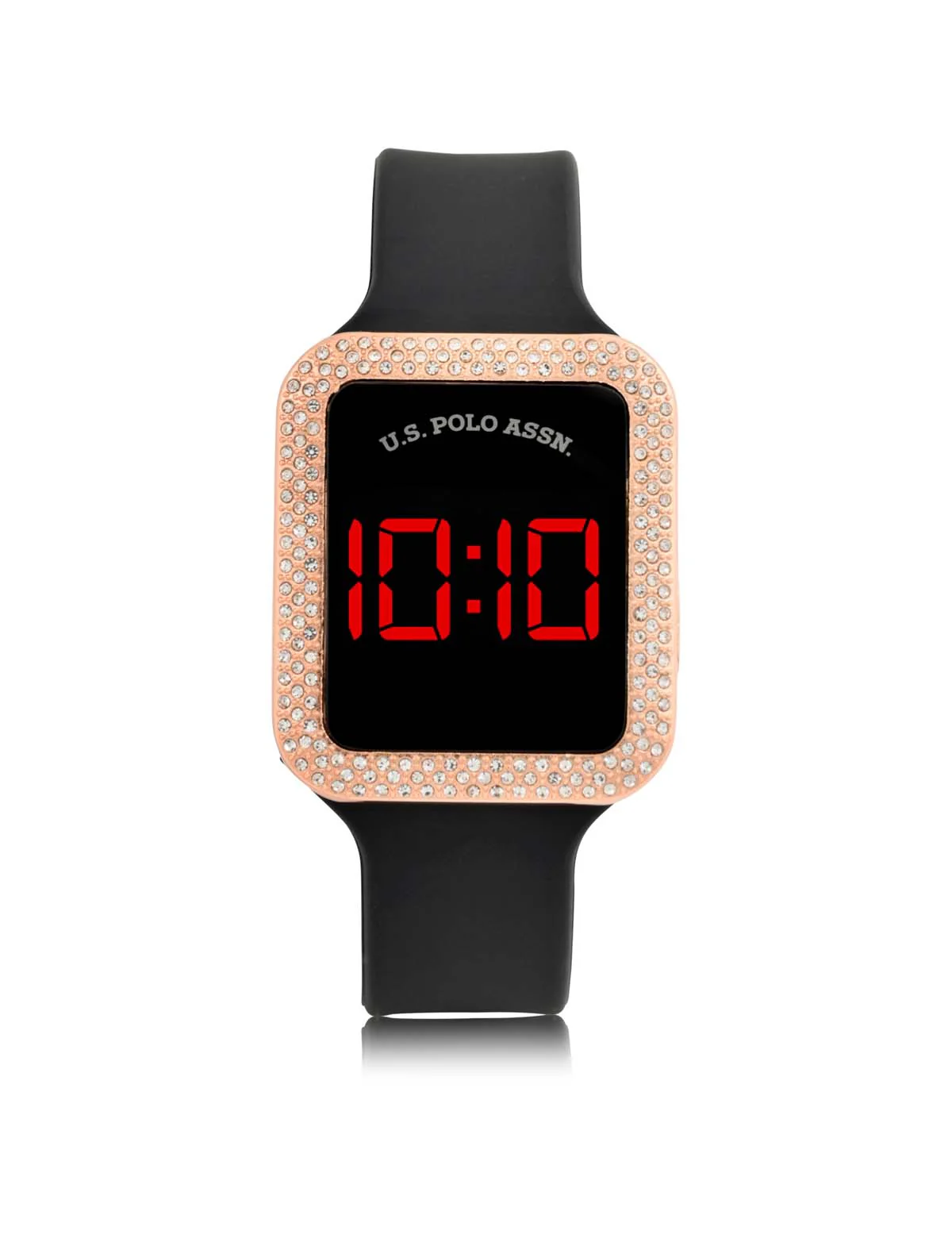 LADIES LED SQUARE EMBELLISHED WATCH & BRACELETS SET - Image 7
