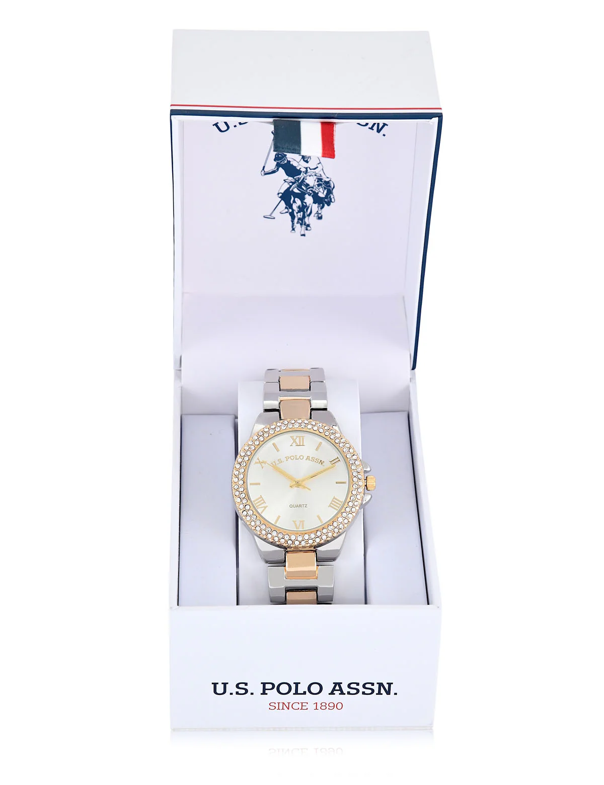 LADIES TWO TONE EMBELLISHED WATCH - Image 2