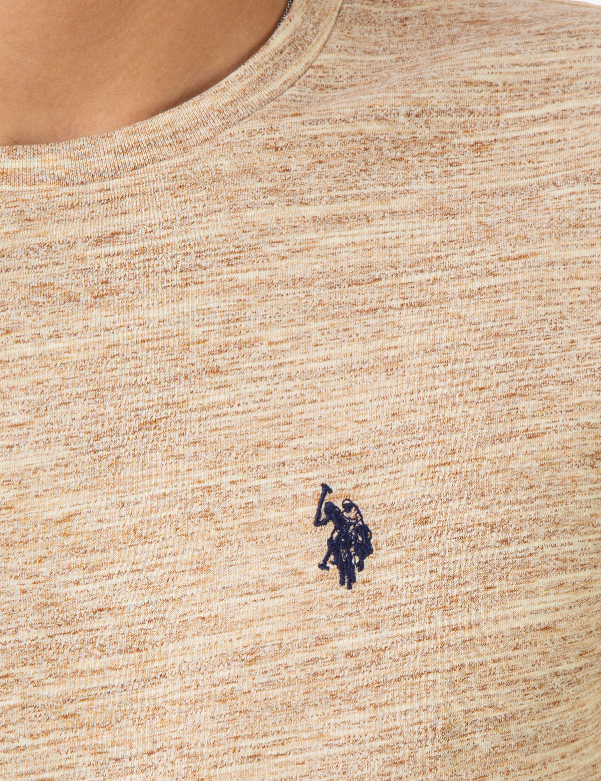 LINEAR SPACE DYE CREW NECK T-SHIRT - Image 8