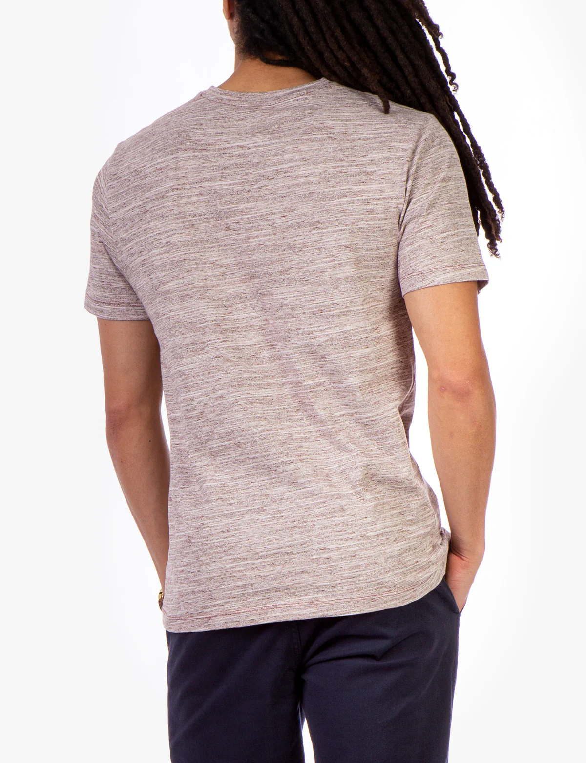 LINEAR SPACE DYE V-NECK T-SHIRT - Image 3