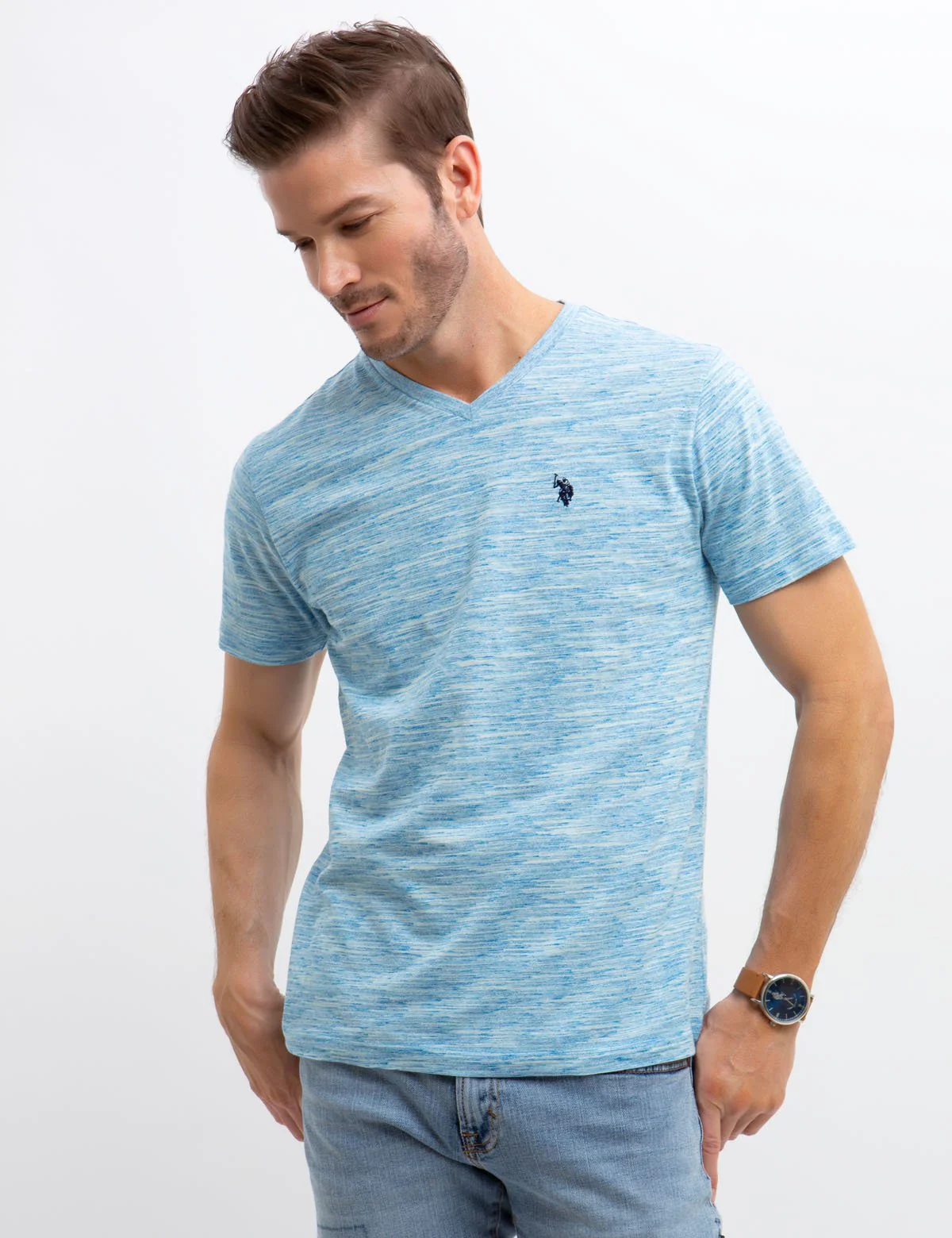 LINEAR SPACE DYED T-SHIRT - Image 13