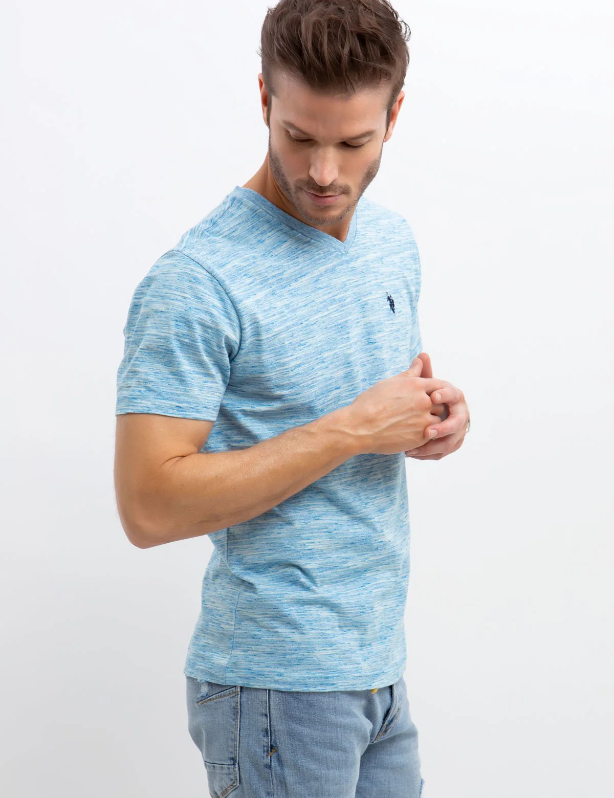 LINEAR SPACE DYED T-SHIRT - Image 14