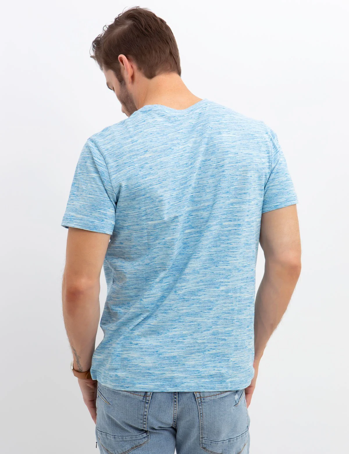 LINEAR SPACE DYED T-SHIRT - Image 3