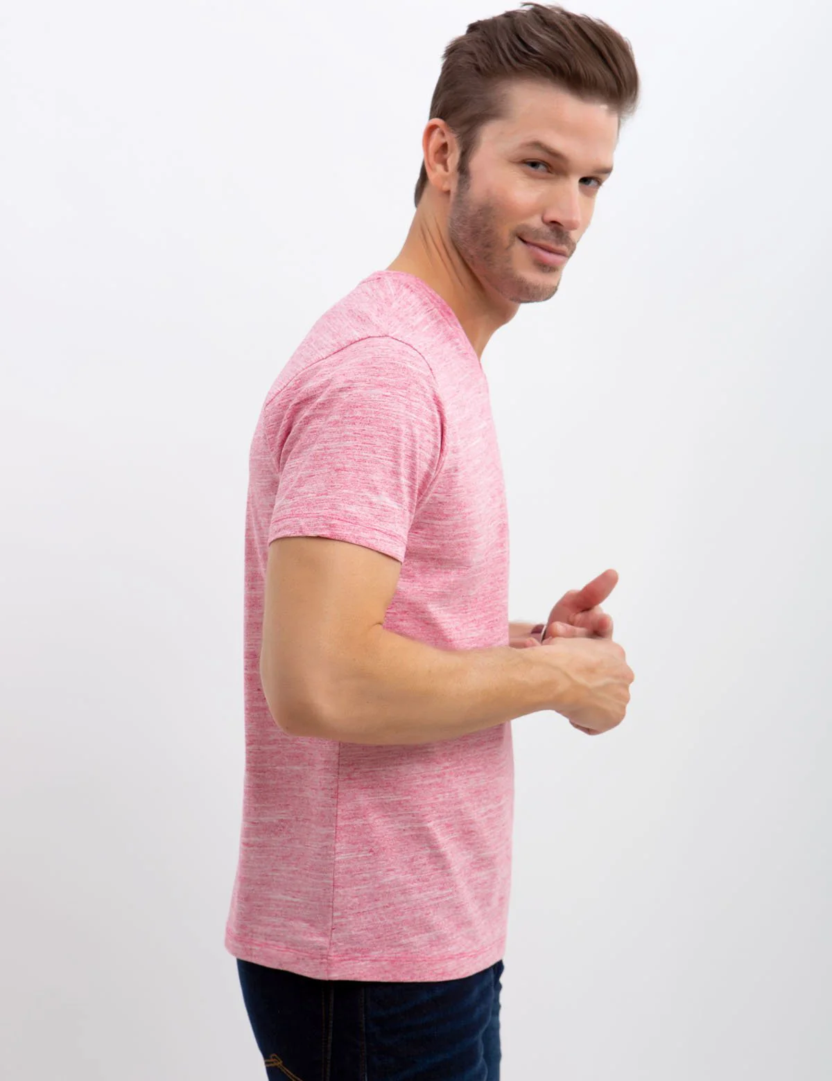 LINEAR SPACE DYED T-SHIRT - Image 9