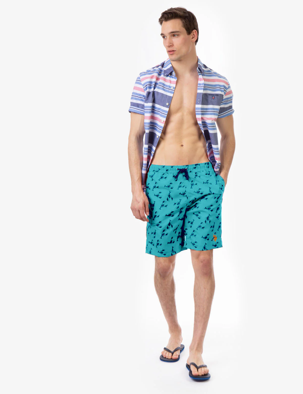 LOBSTER PRINT SWIM TRUNKS - Image 2