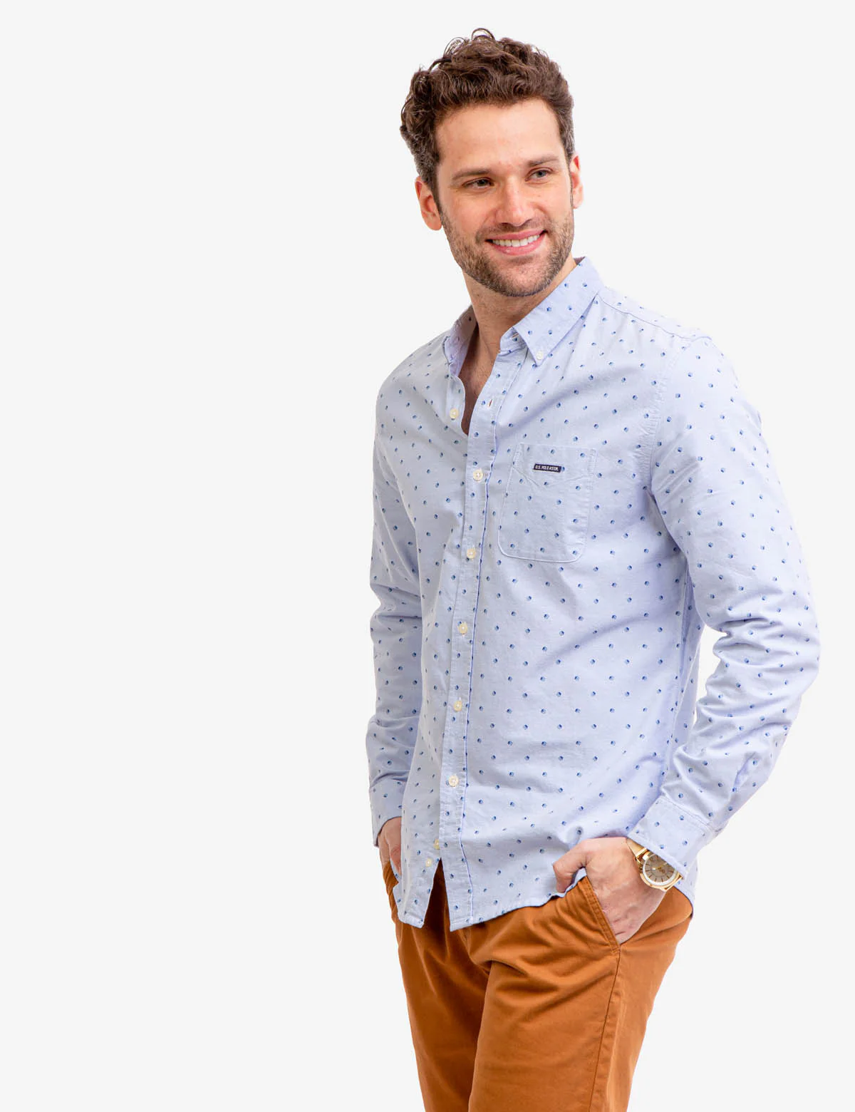 LONG SLEEVE ALL OVER FLORAL OXFORD SHIRT - Image 10