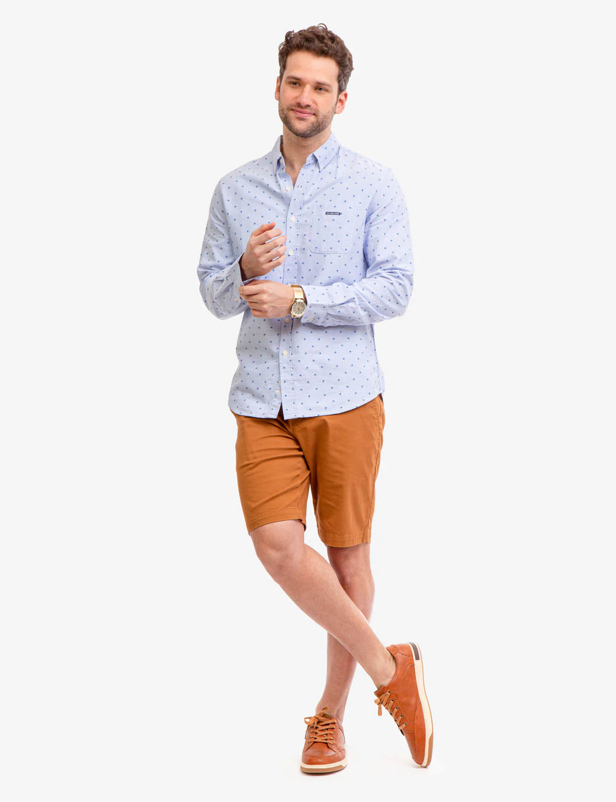 LONG SLEEVE ALL OVER FLORAL OXFORD SHIRT - Image 8