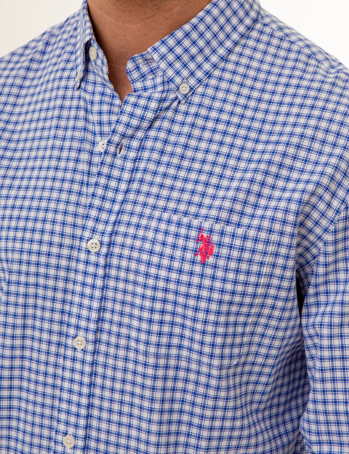 LONG SLEEVE BOX PLAID WOVEN SHIRT - Image 10
