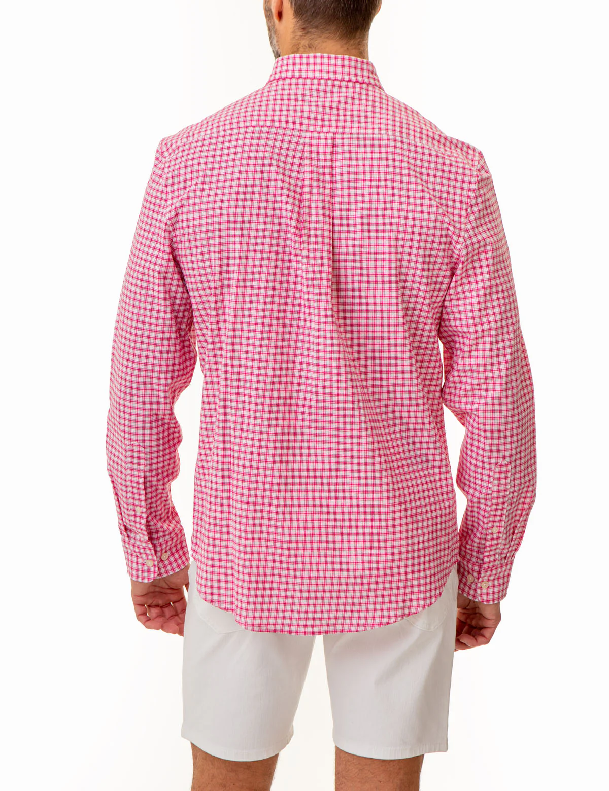 LONG SLEEVE BOX PLAID WOVEN SHIRT - Image 7