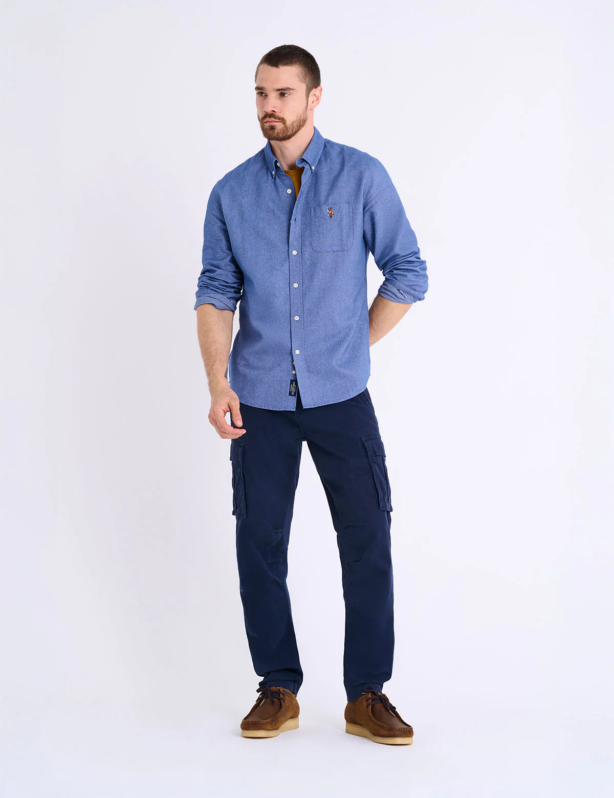 LONG SLEEVE BRUSHED OXFORD SHIRT WITH POCKET - Image 8