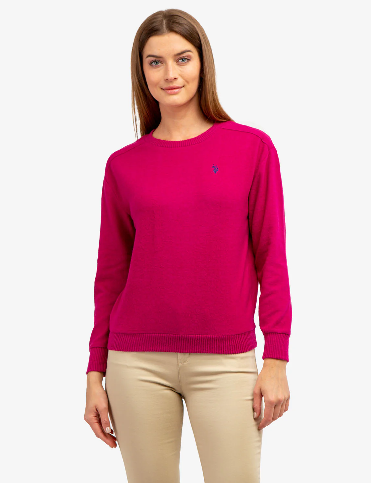SOFT LONG SLEEVE CREW NECK HACCI TOP