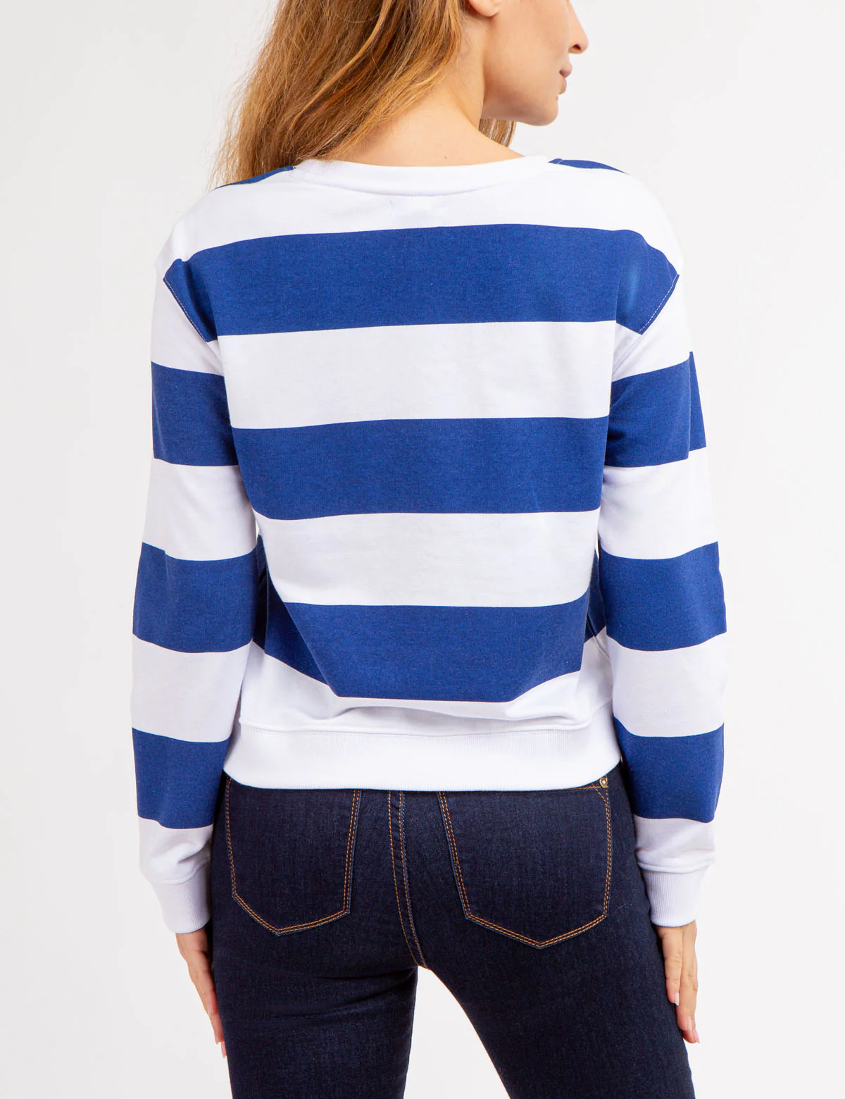 LONG SLEEVE CROPPED STRIPE PULLOVER - Image 7