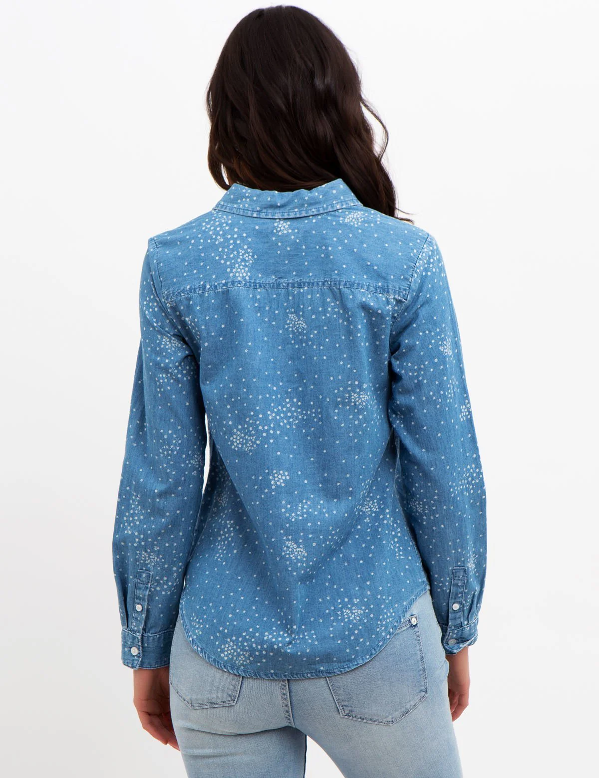 Long Sleeve Denim Shirt - Image 3
