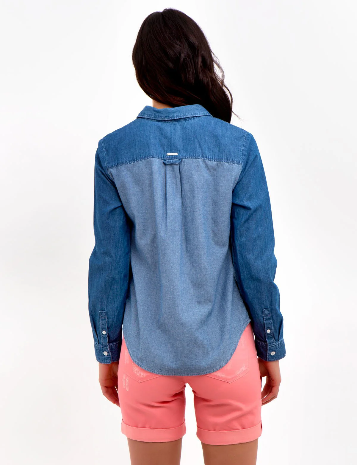 LONG SLEEVE DENIM TOP - Image 6