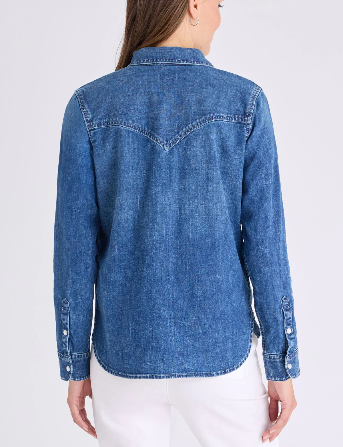 LONG SLEEVE DENIM WESTERN SHIRT - Image 5
