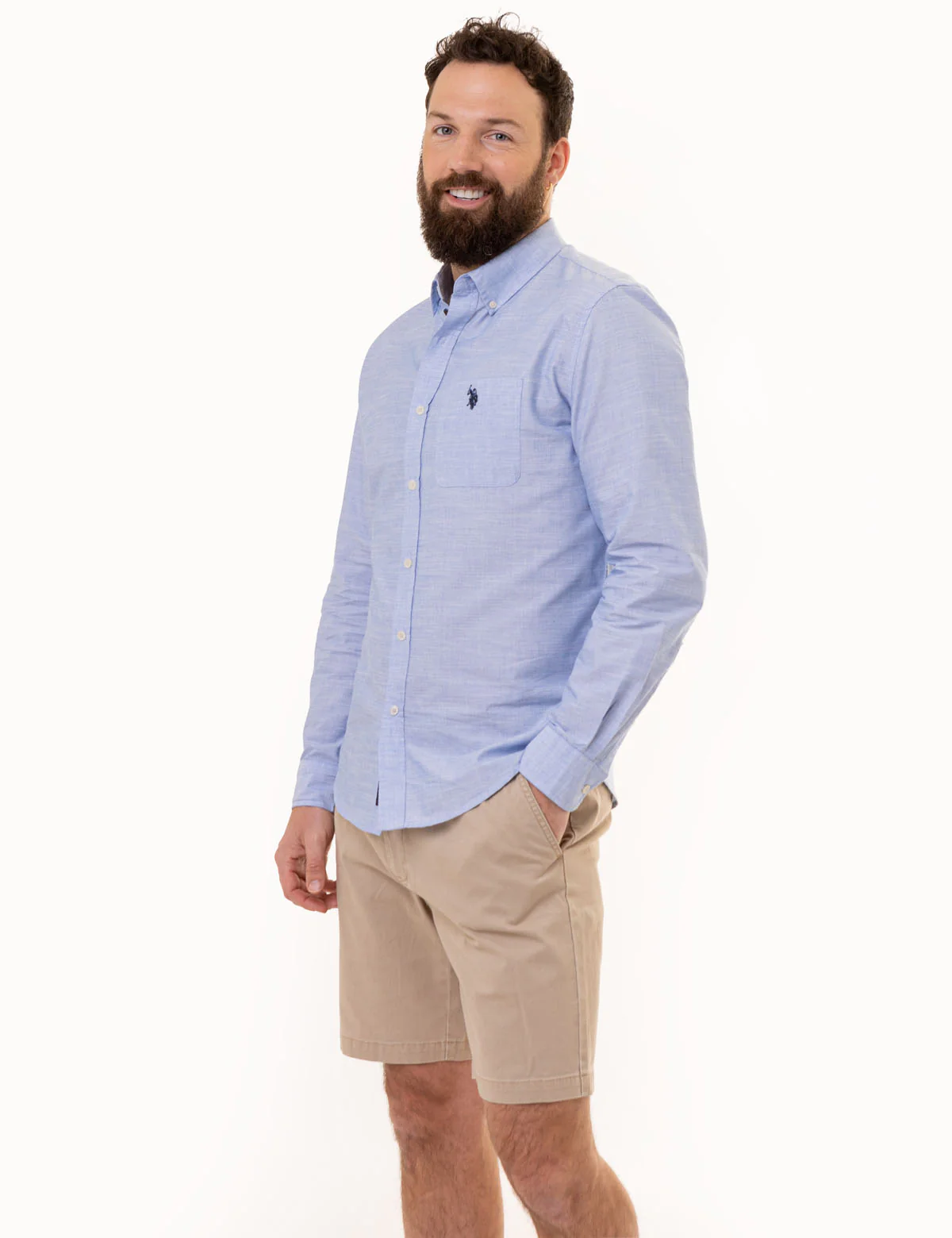 LONG SLEEVE END ON END WOVEN SHIRT - Image 3