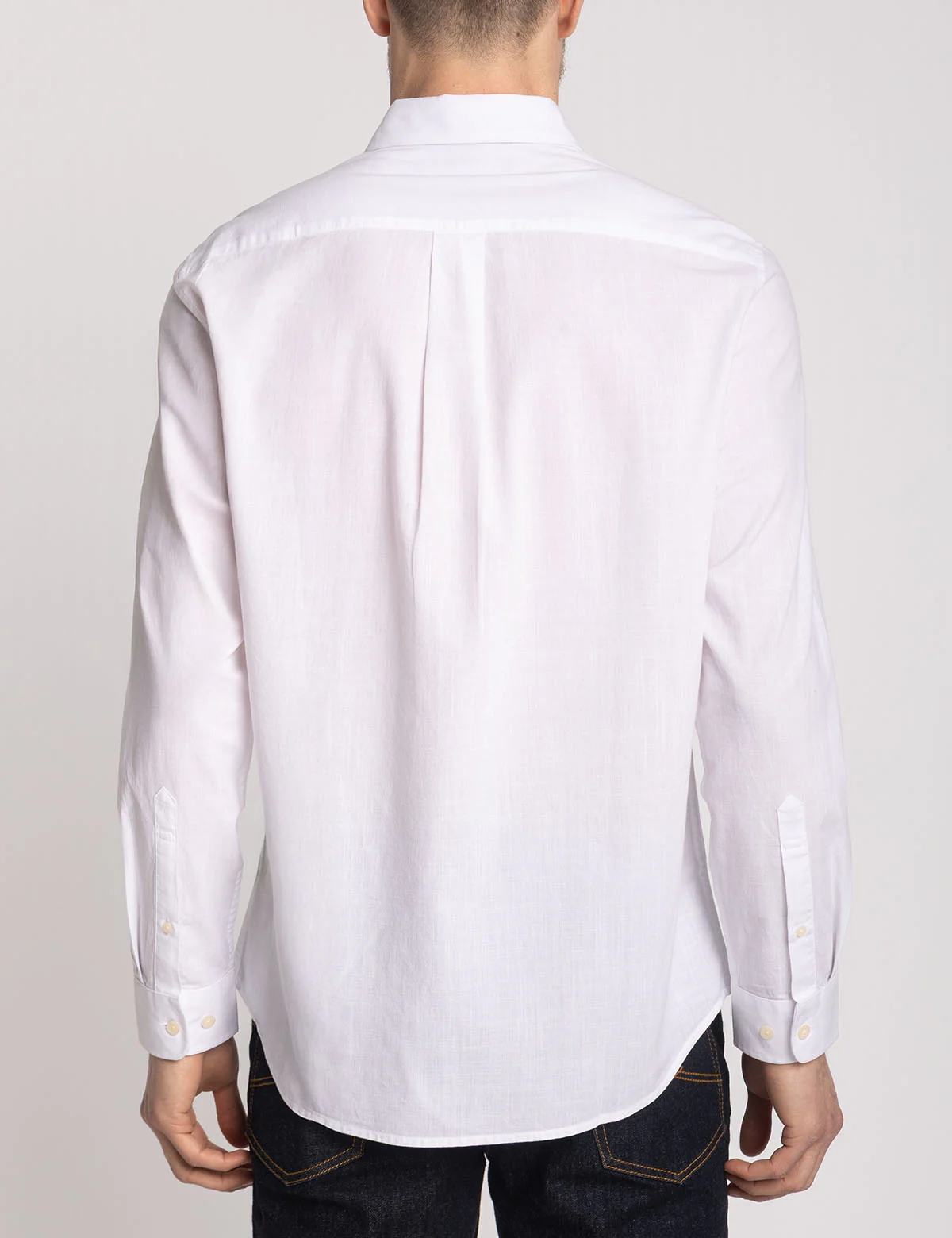 LONG SLEEVE ENGINEERED STRIPE POPLIN SHIRT - Image 4