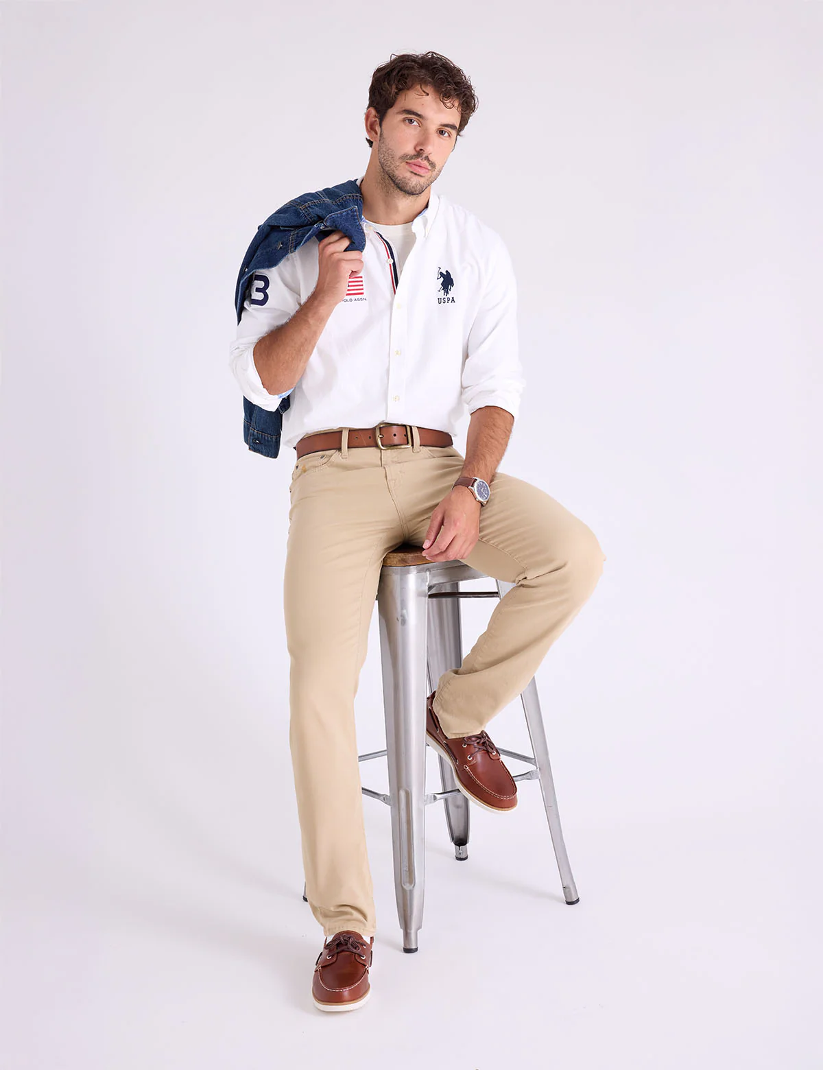 LONG SLEEVE FLAG SOLID OXFORD SHIRT - Image 2
