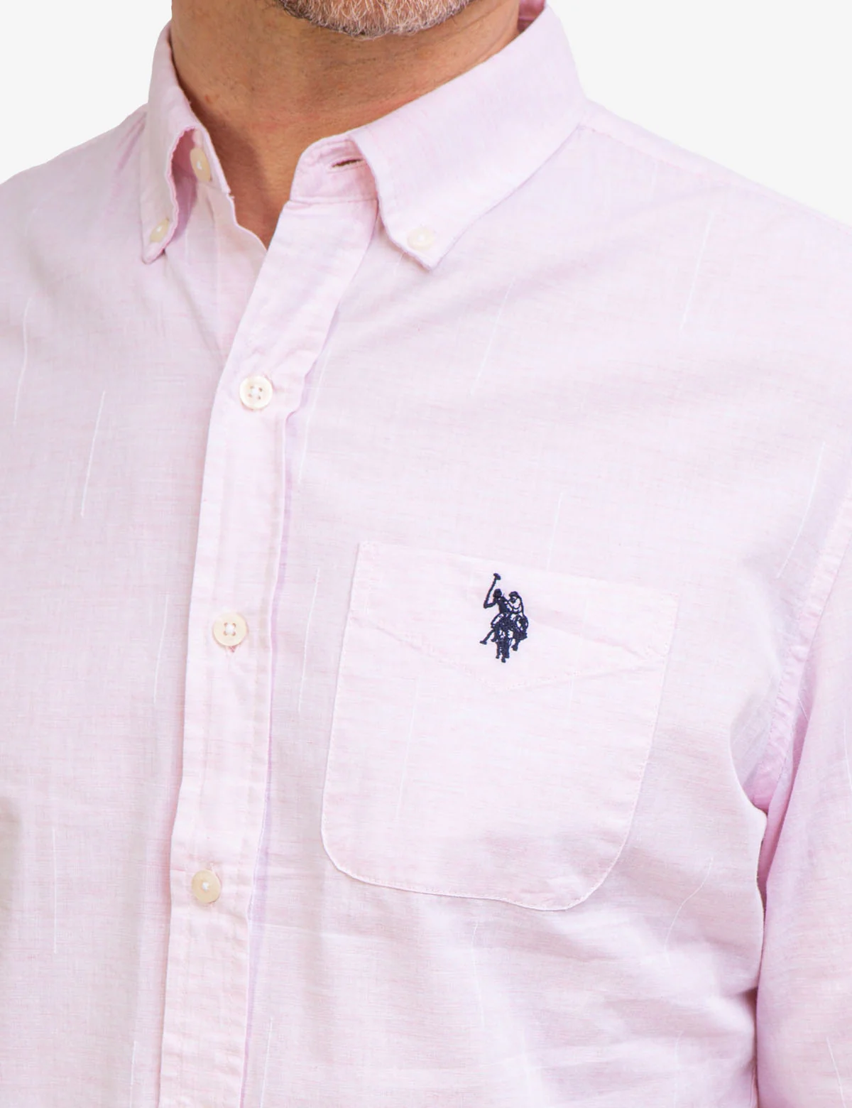 LONG SLEEVE HEATHER WOVEN SHIRT - Image 12