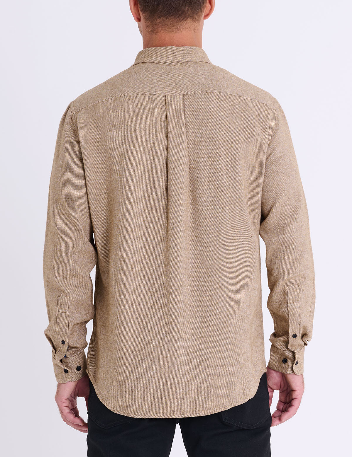 LONG SLEEVE HEAVY BRUSHED TWILL SHIRT - Image 8