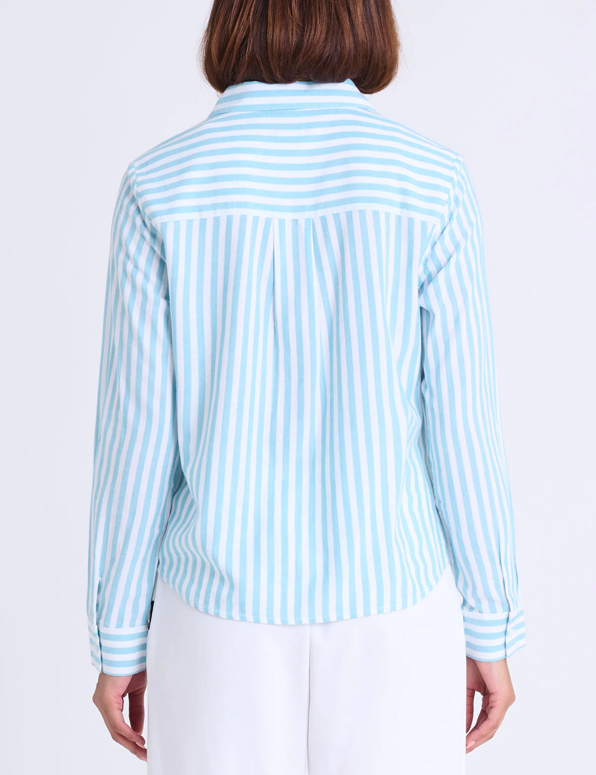 LONG SLEEVE KNOTTED STRIPE SHIRT - Image 3
