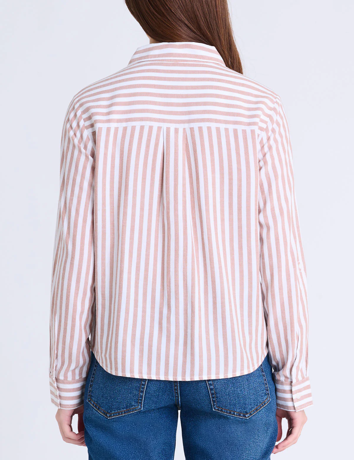 LONG SLEEVE KNOTTED STRIPE SHIRT - Image 9