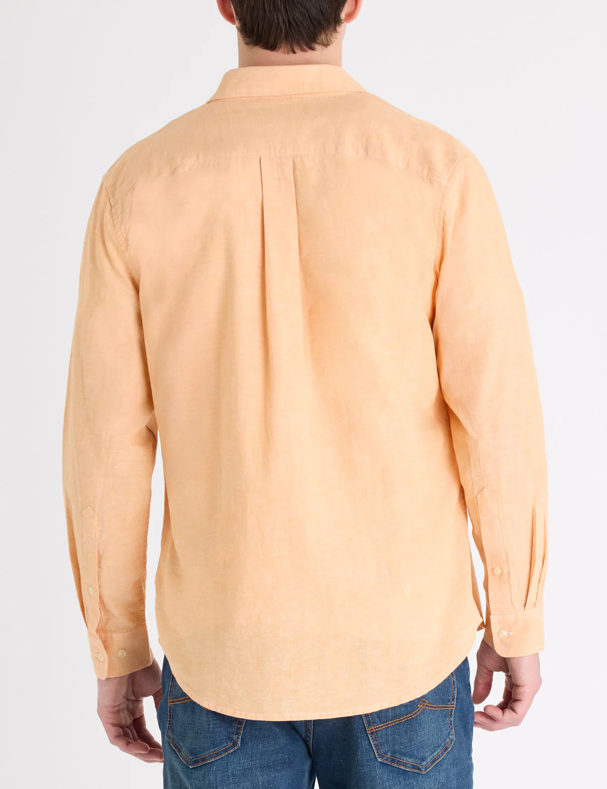 LONG SLEEVE LINEN BLEND SHIRT - Image 4