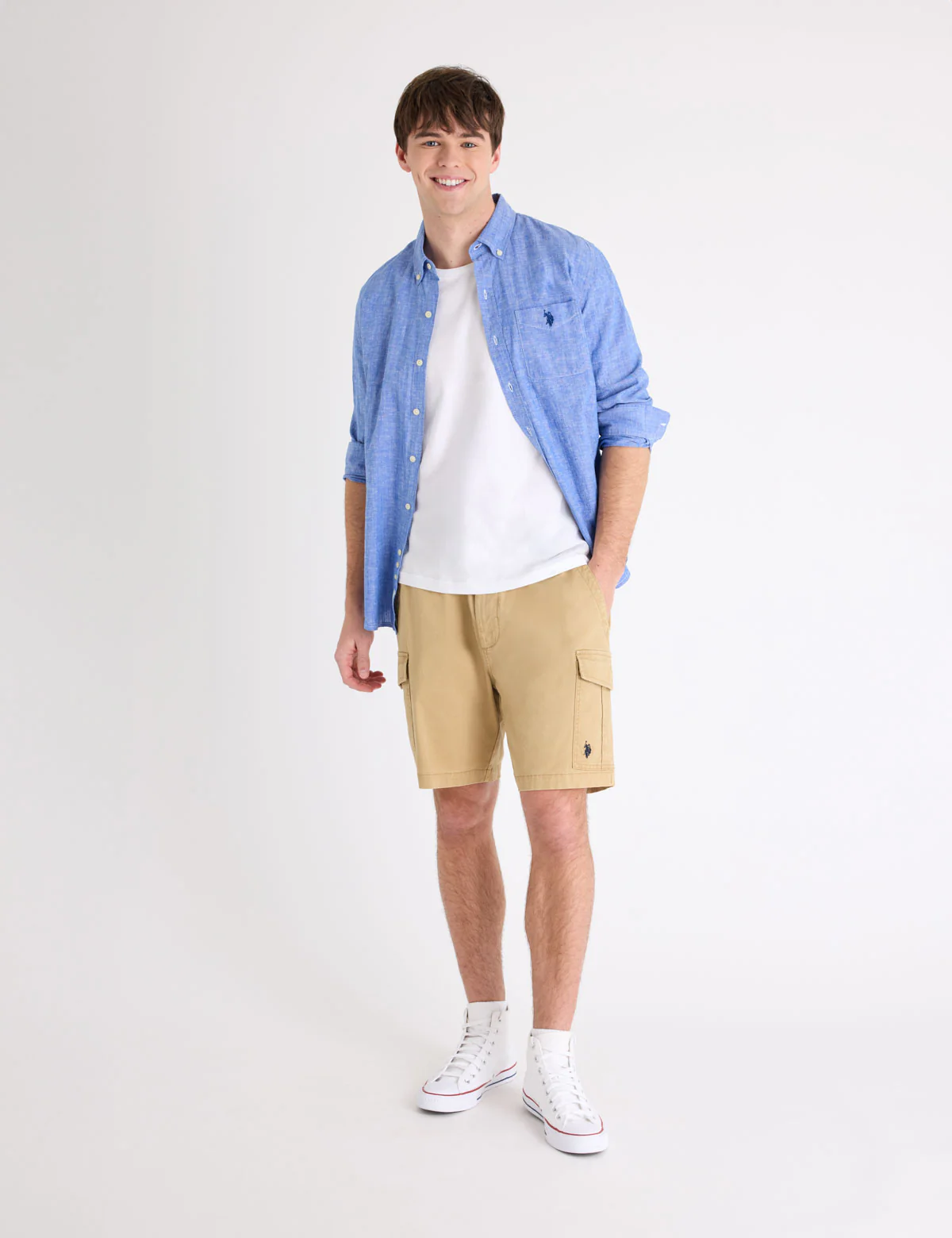 LONG SLEEVE LINEN BLEND SHIRT - Image 6
