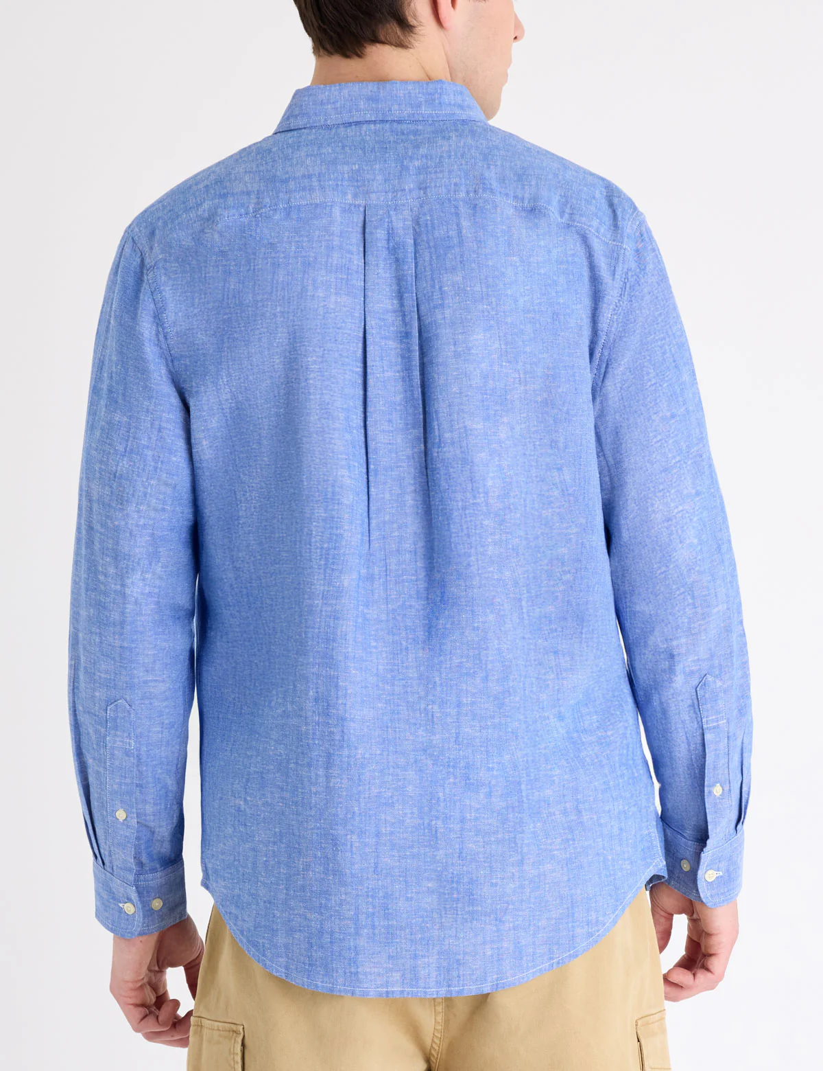 LONG SLEEVE LINEN BLEND SHIRT - Image 8