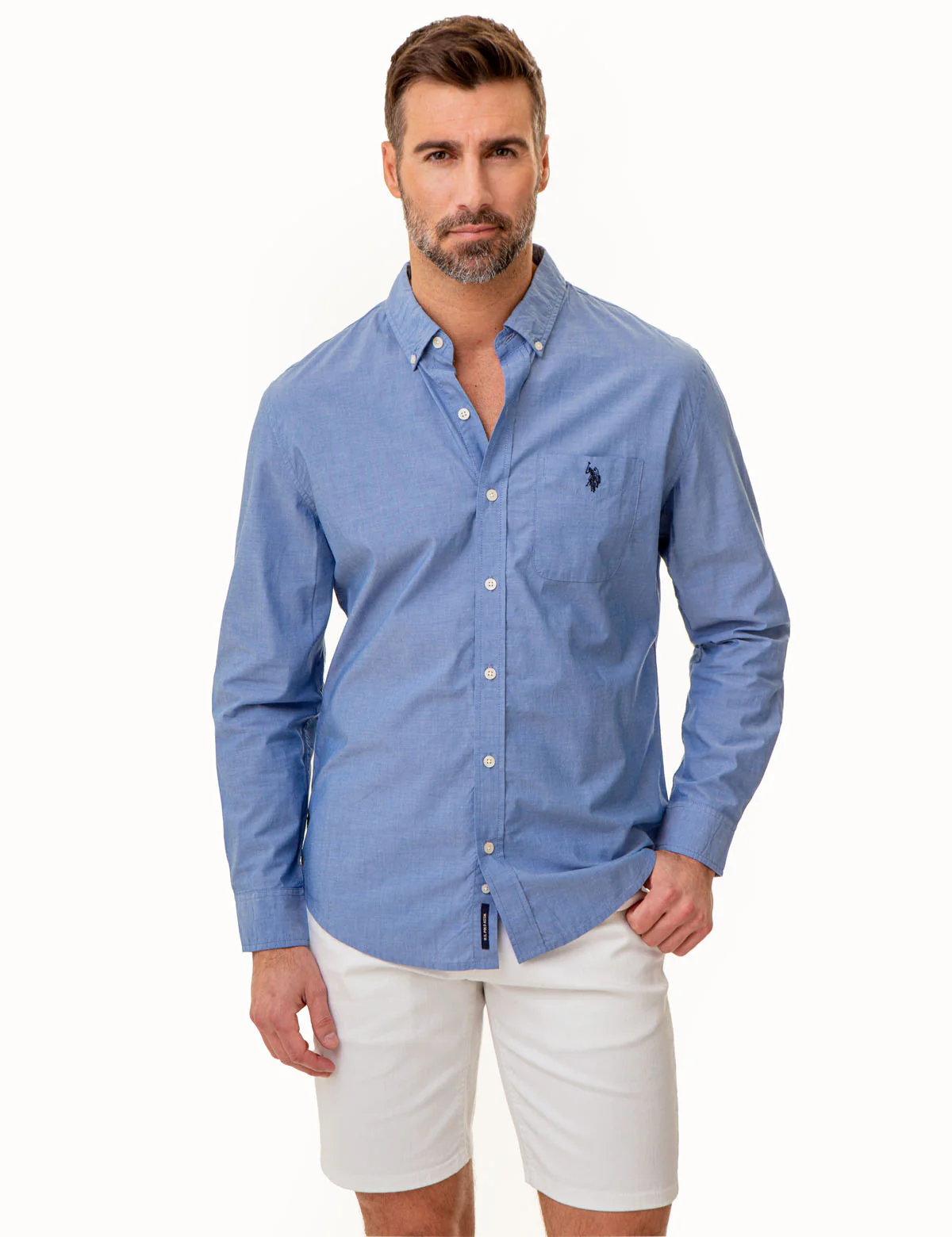 LONG SLEEVE MADRAS WOVEN SHIRT