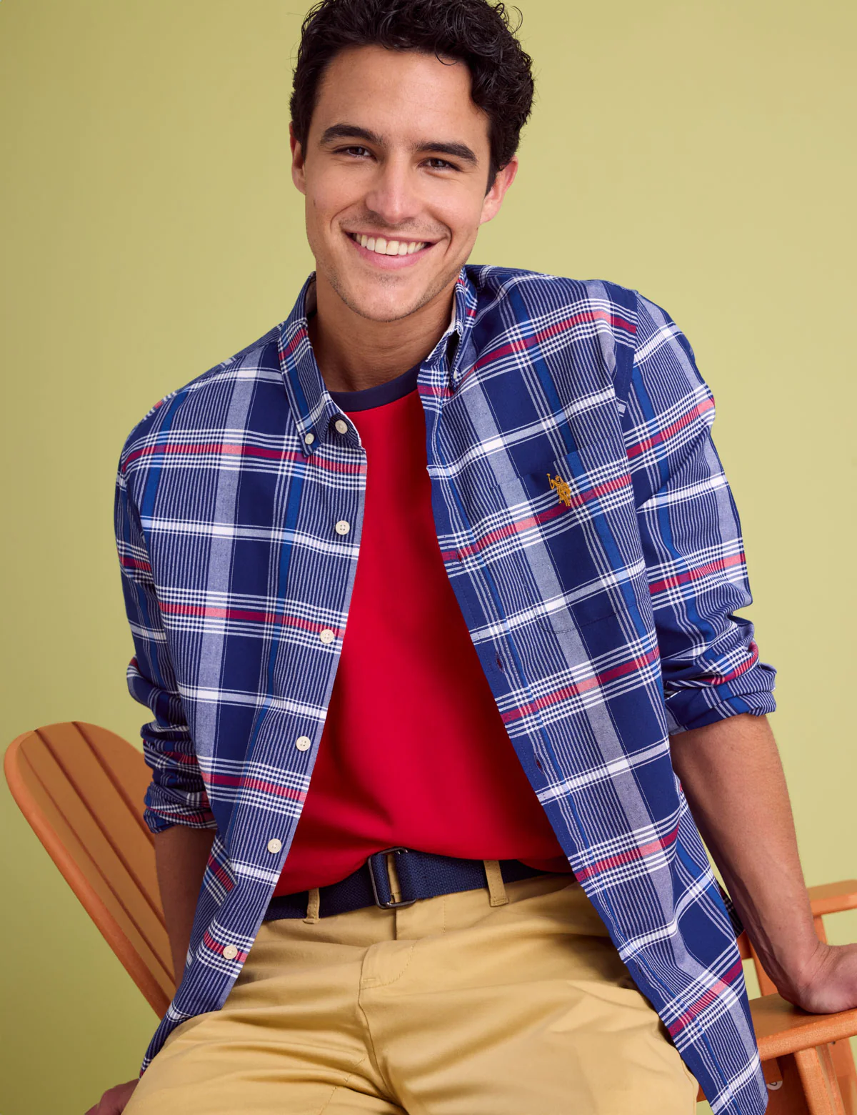 LONG SLEEVE PLAID OXFORD SHIRT