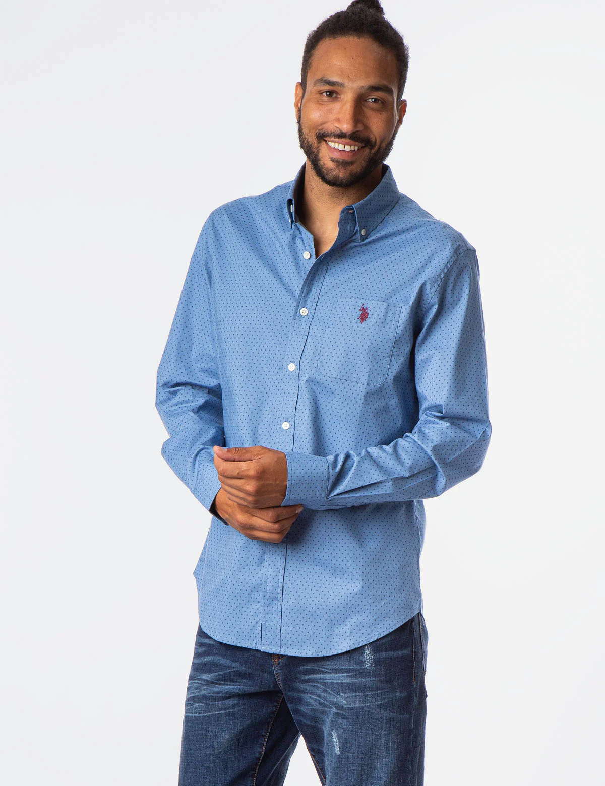 LONG SLEEVE DOT SHIRT