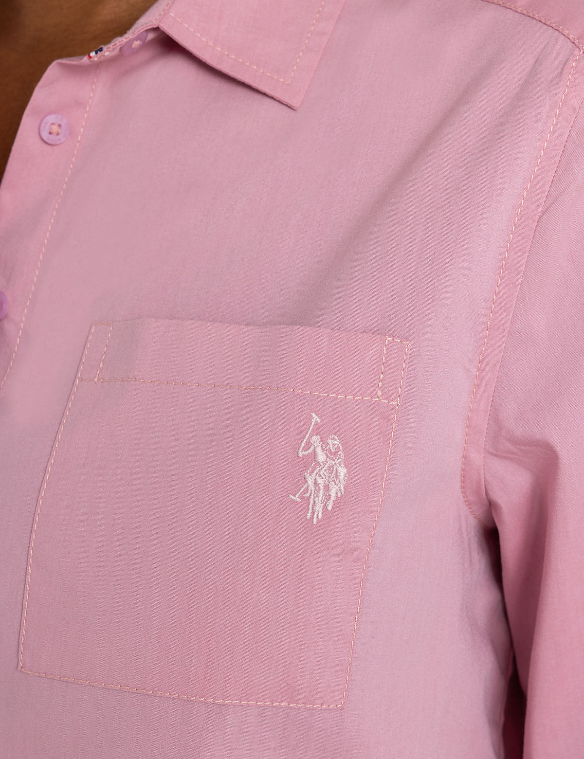 LONG SLEEVE RELAXED POPLIN SHIRT - Image 2
