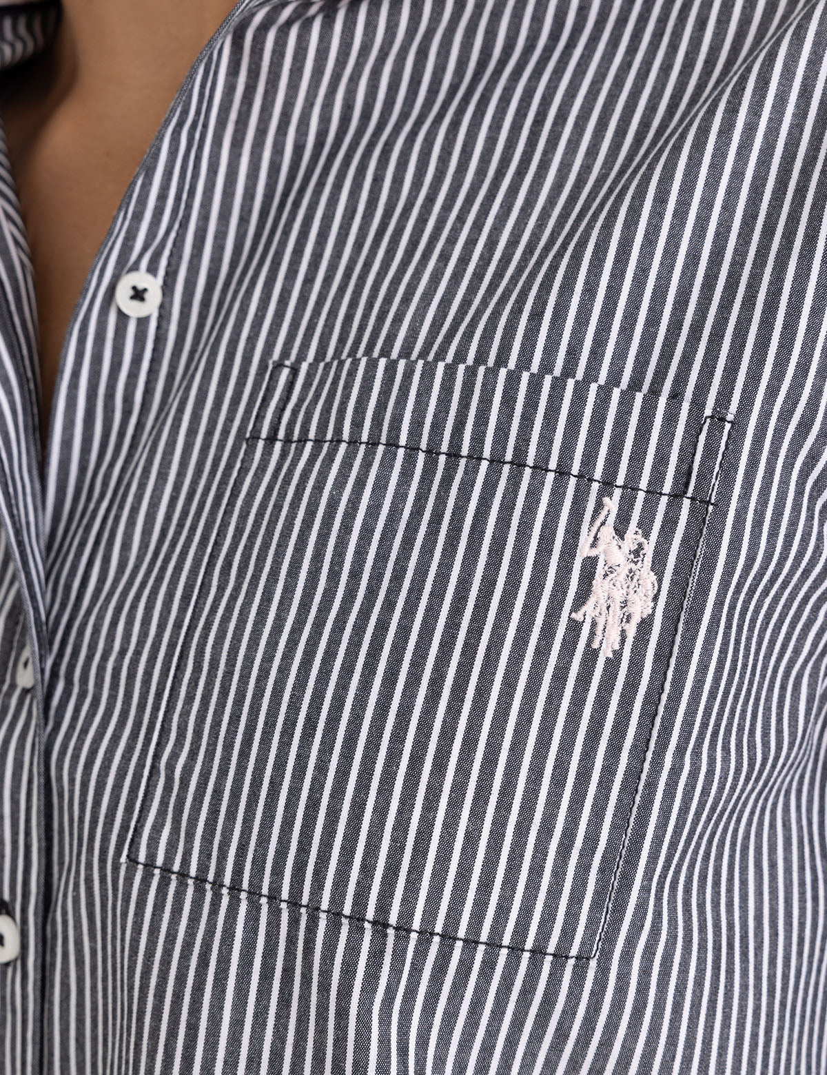 LONG SLEEVE RELAXED STRIPE POPLIN SHIRT - Image 5