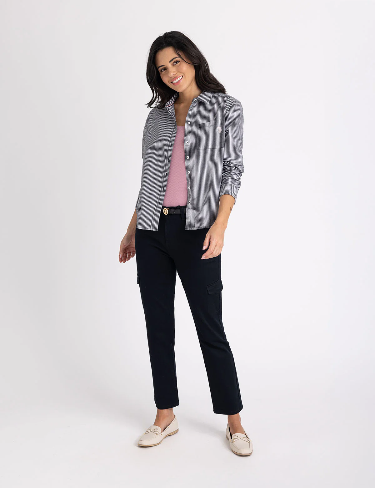 LONG SLEEVE RELAXED STRIPE POPLIN SHIRT - Image 8