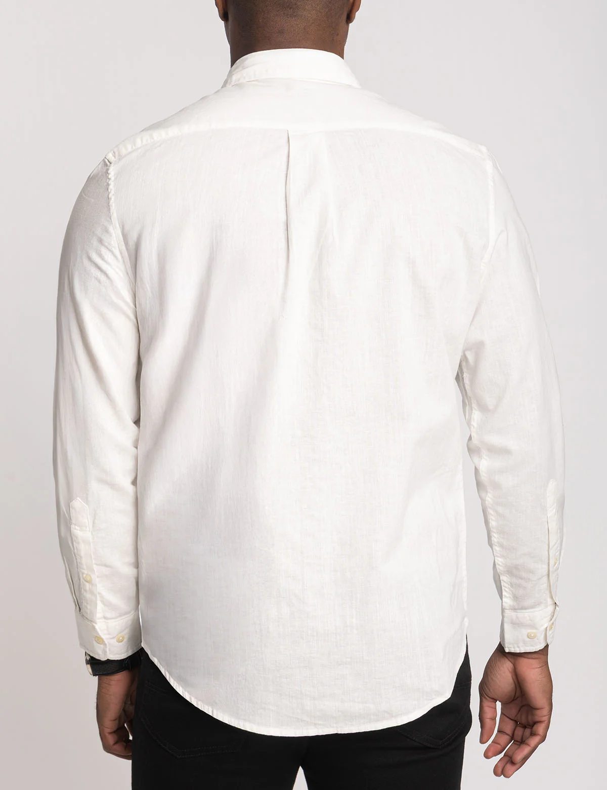 LONG SLEEVE SOFT LINEN BLEND SHIRT - Image 10