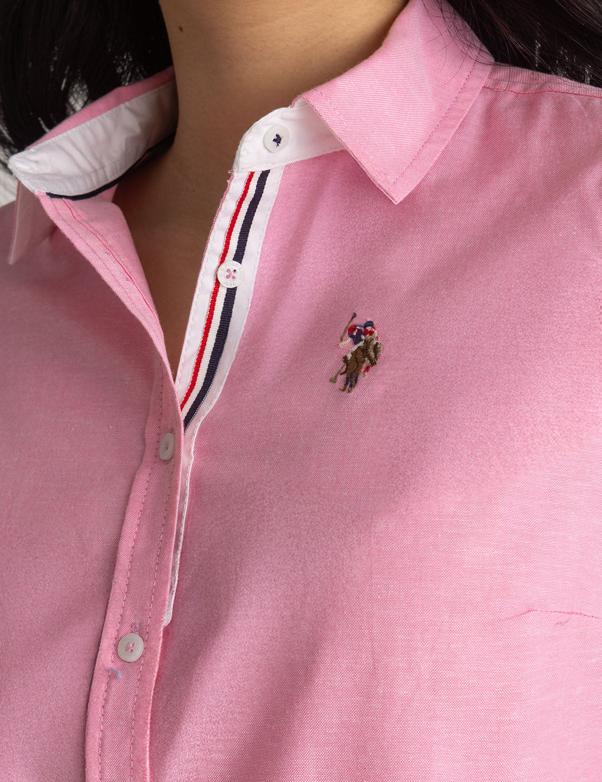 LONG SLEEVE SOLID STRETCH OXFORD SHIRT - Image 2
