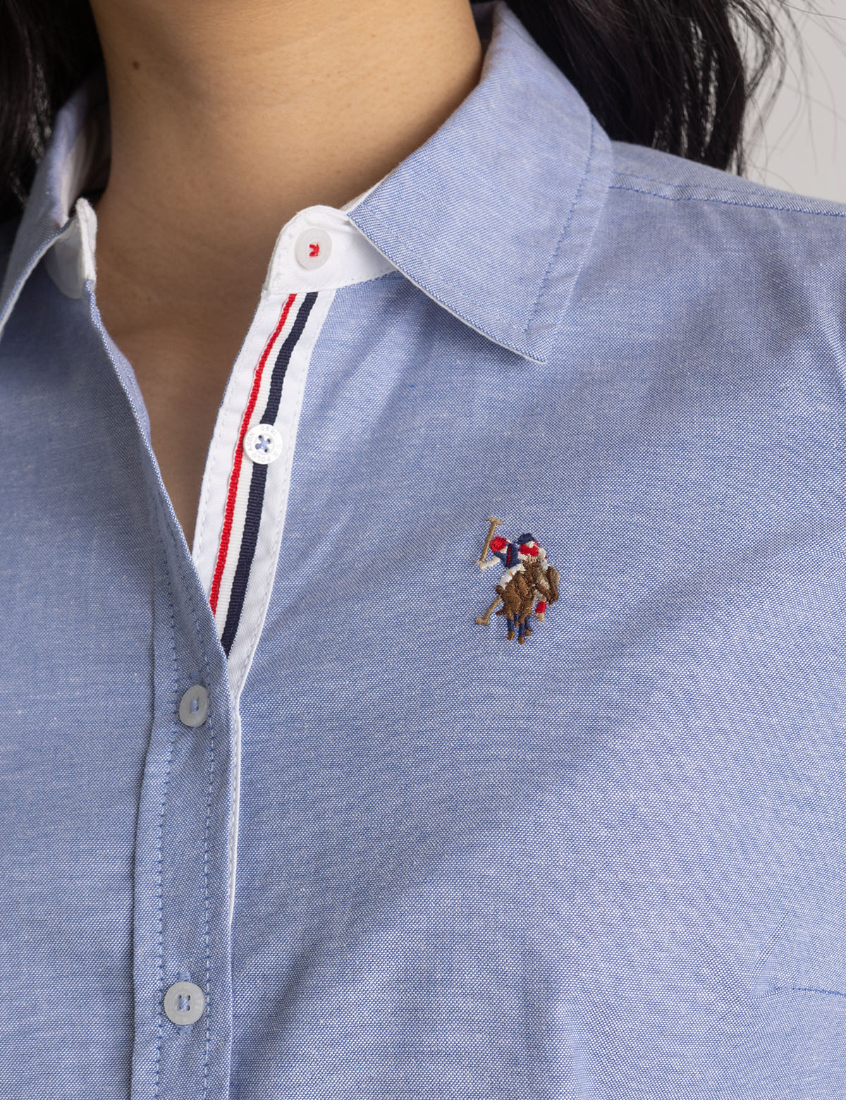 LONG SLEEVE SOLID STRETCH OXFORD SHIRT - Image 7