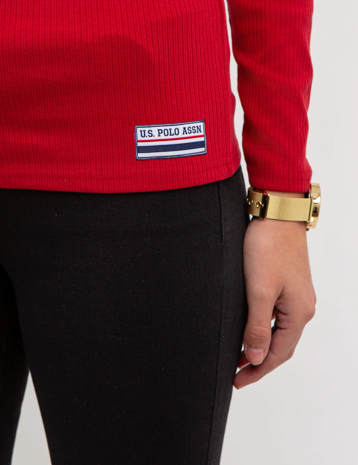 LONG SLEEVE SQUARE NECK RIBBED TOP - Image 11