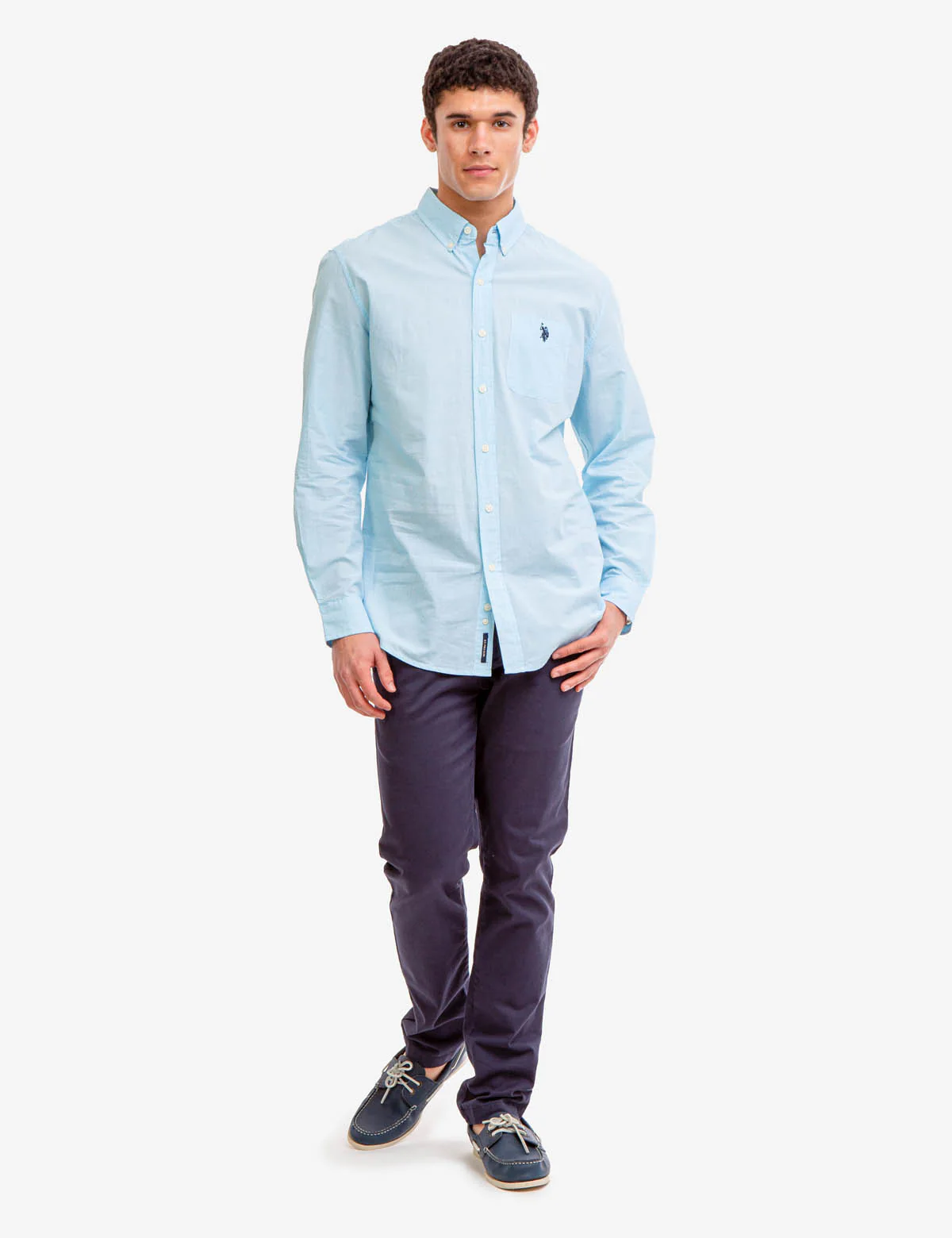 LONG SLEEVE STRETCH POPLIN SHIRT - Image 11